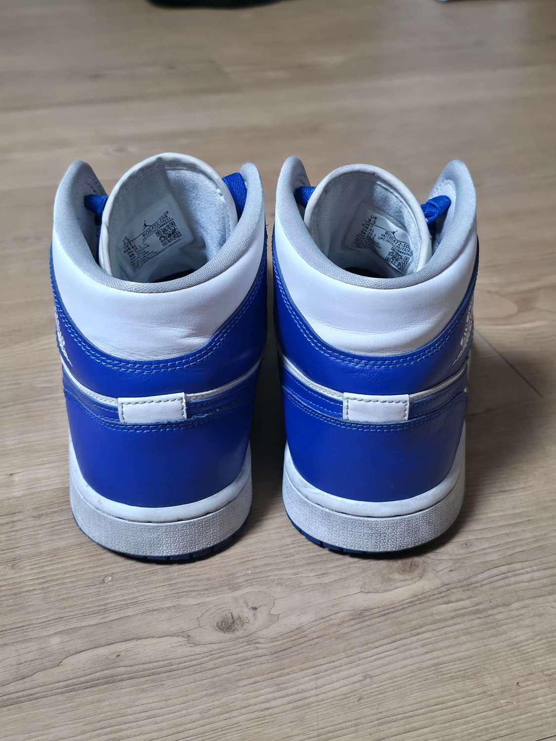 나이키 조던1 미드 화이트 하이퍼로얄 265 상품이미지3