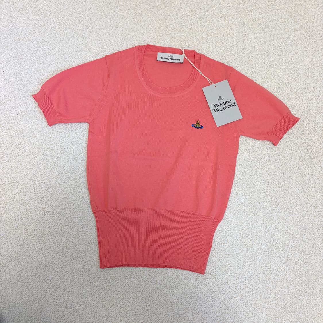 비비안웨스트우드 베아 탑 코랄 니트 상품이미지1