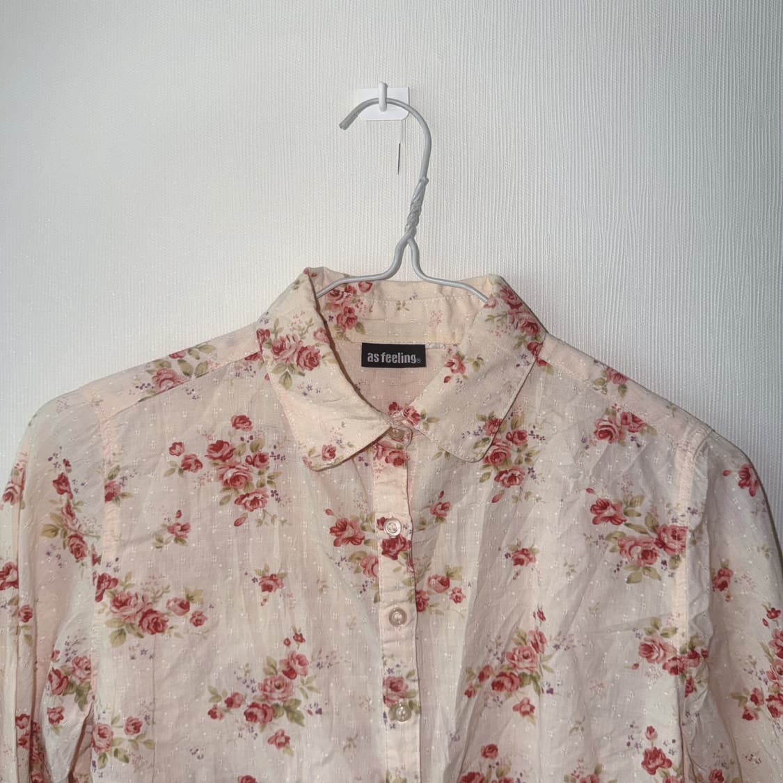Flower pink shirts 상품이미지2