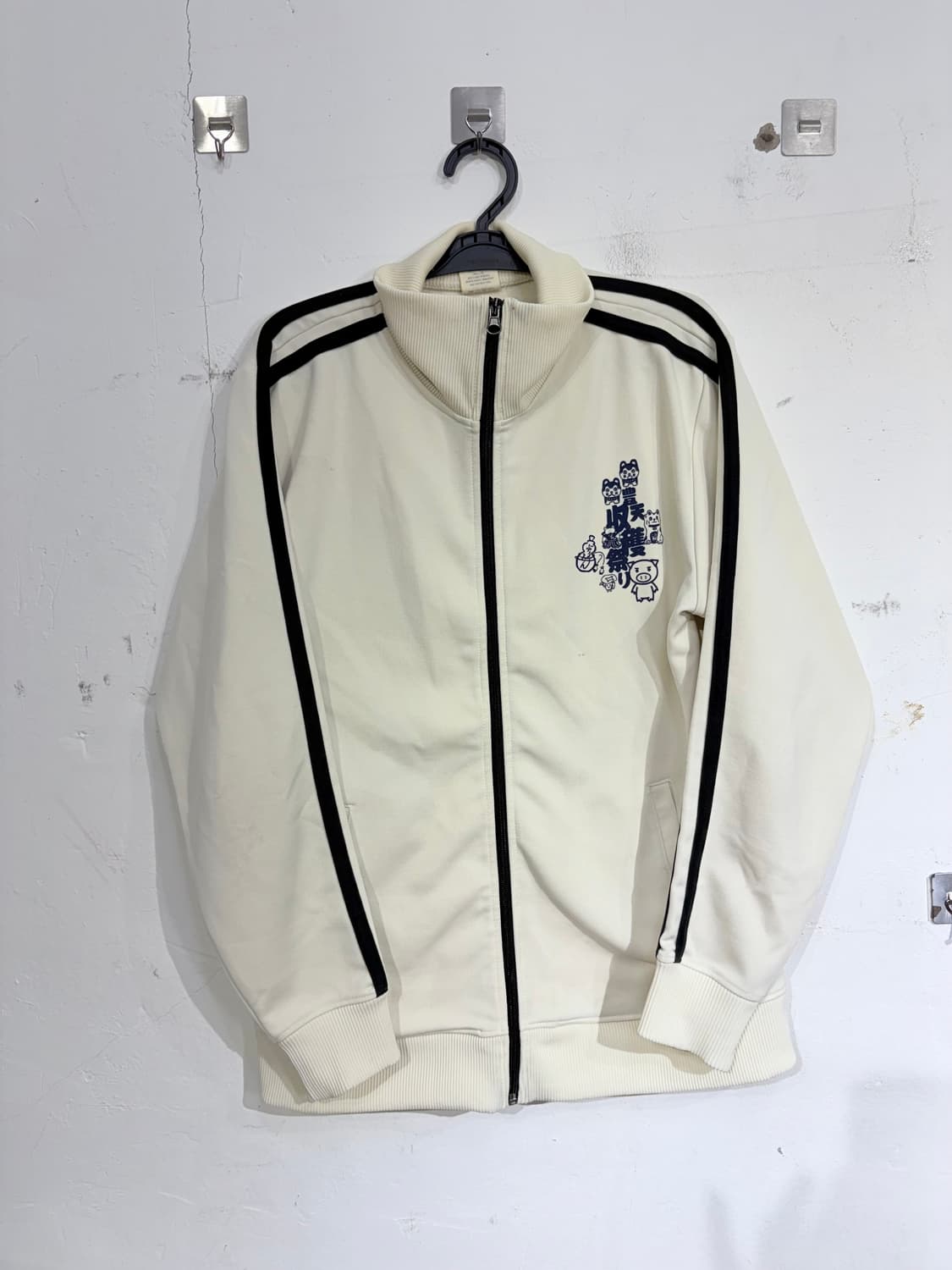 JPN 일본 브랜드 부덴 쇼우텐 히메 갸루 캐릭터 아이보리 져지 M 상품이미지8