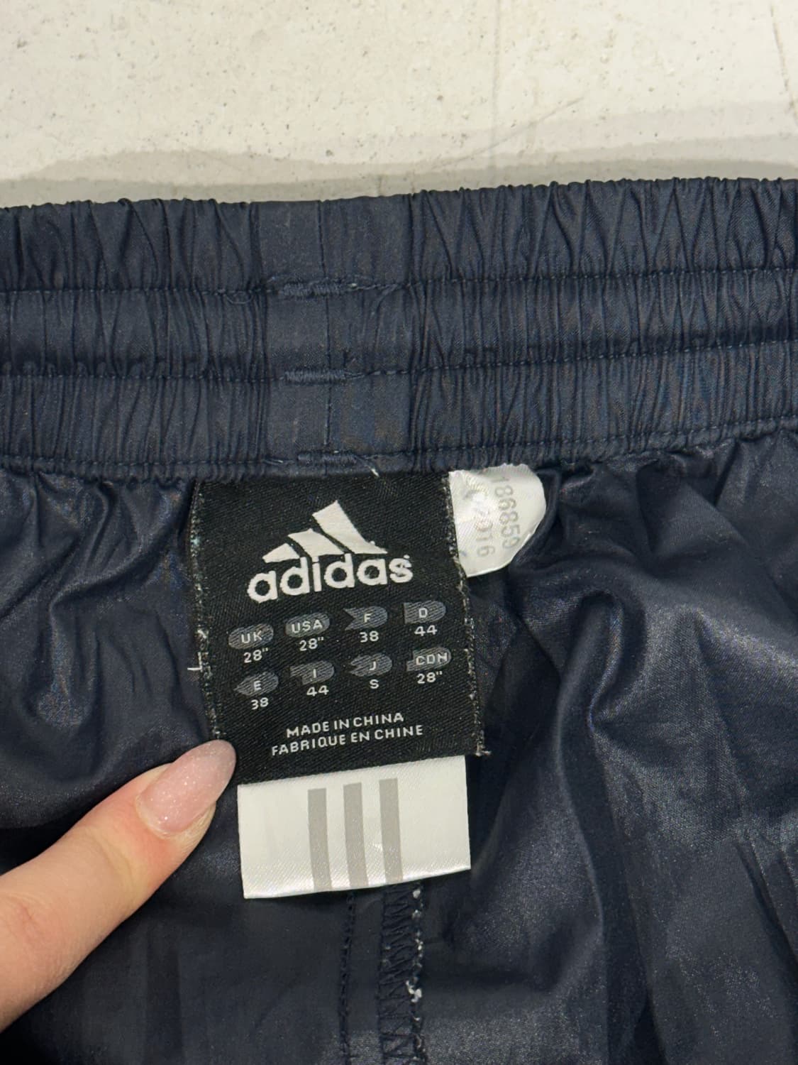 아디다스 네이비 와이드 화이트 사이드 라인 트랙 팬츠 S 상품이미지7