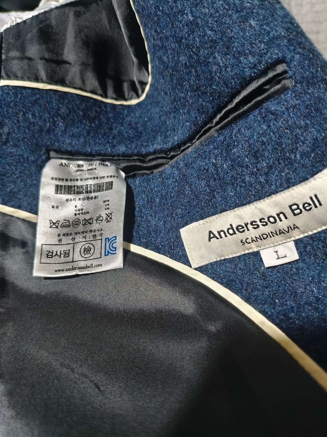 앤더슨벨 울 코트  L(100~105) 상품이미지5