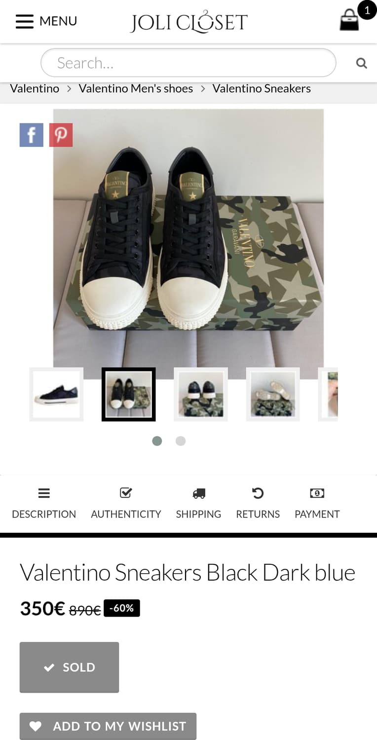 (275~280) 발렌티노 카모스타 로우 스니커즈 상품이미지2