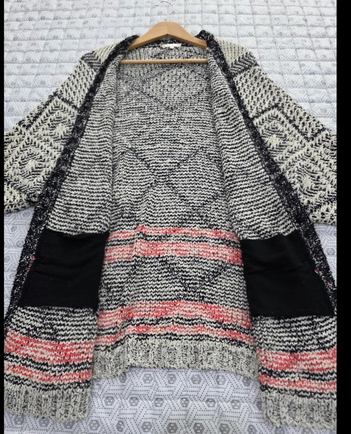 한섬 마쥬 패턴 가디건 ~55반 상품이미지4