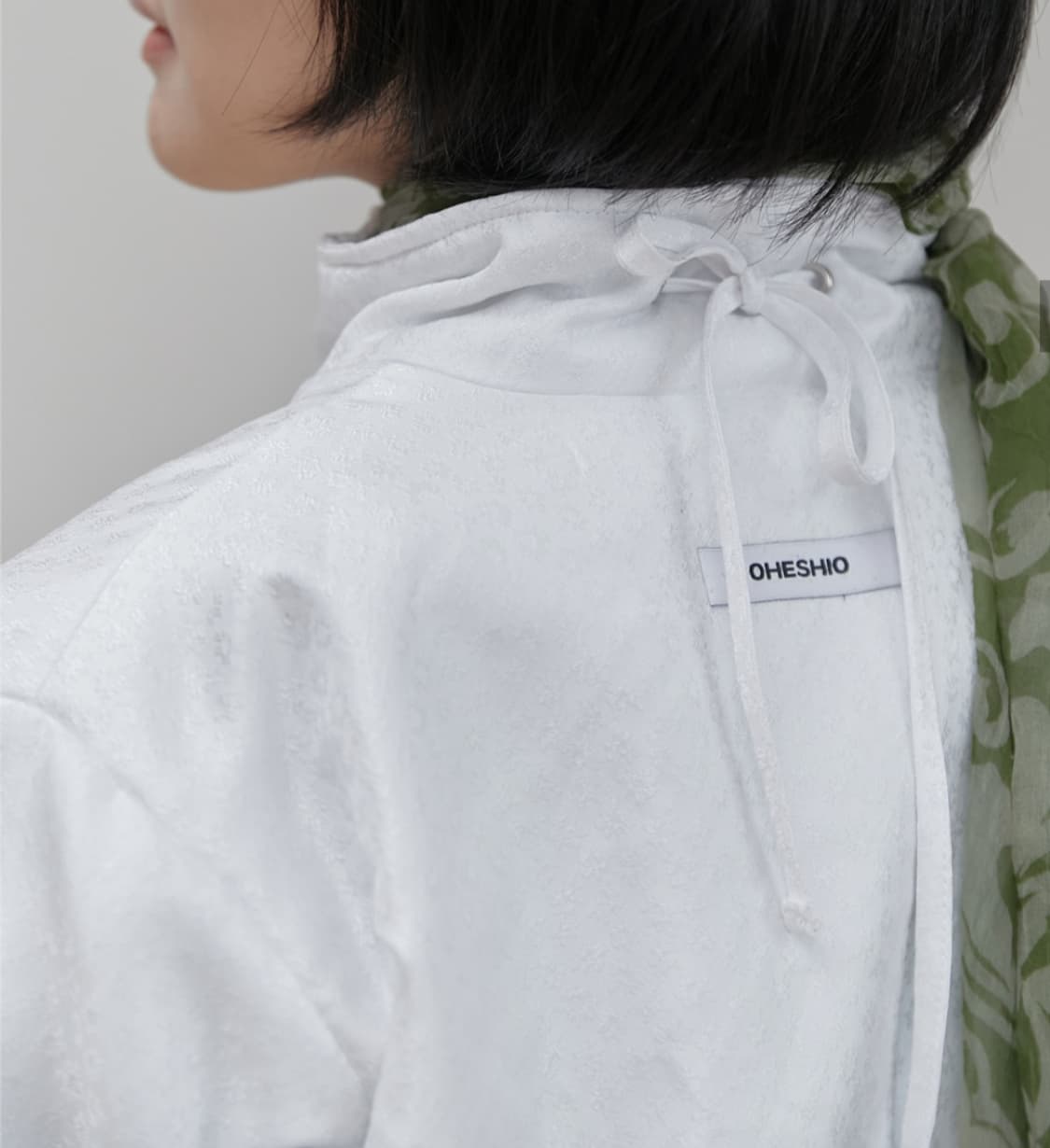 오헤시오 하프 패딩 화이트 상품이미지3