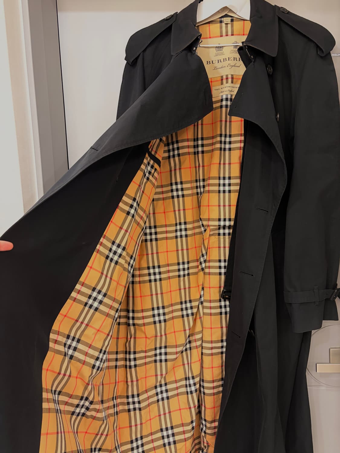 버버리 블랙 트렌치 코트 56size 상품이미지1