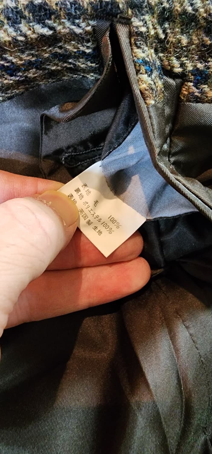 브라운 체크 모직자켓 M 상품이미지8