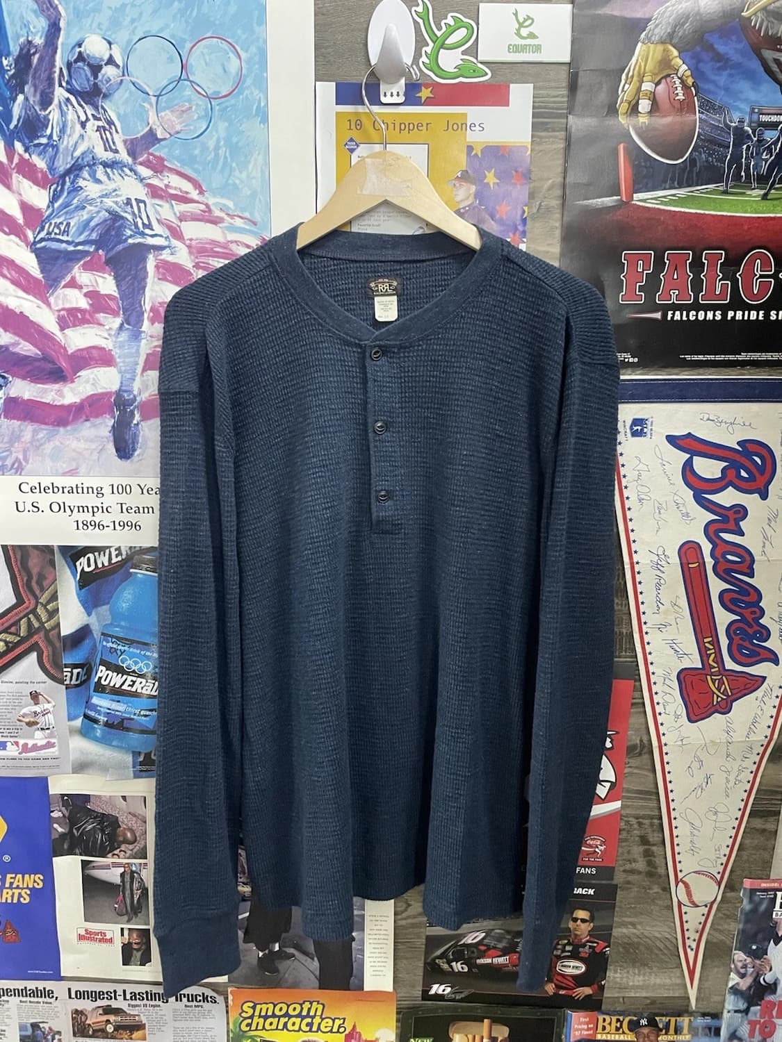 RRL 더블알엘 헨리넥 긴팔 티셔츠 상품이미지1