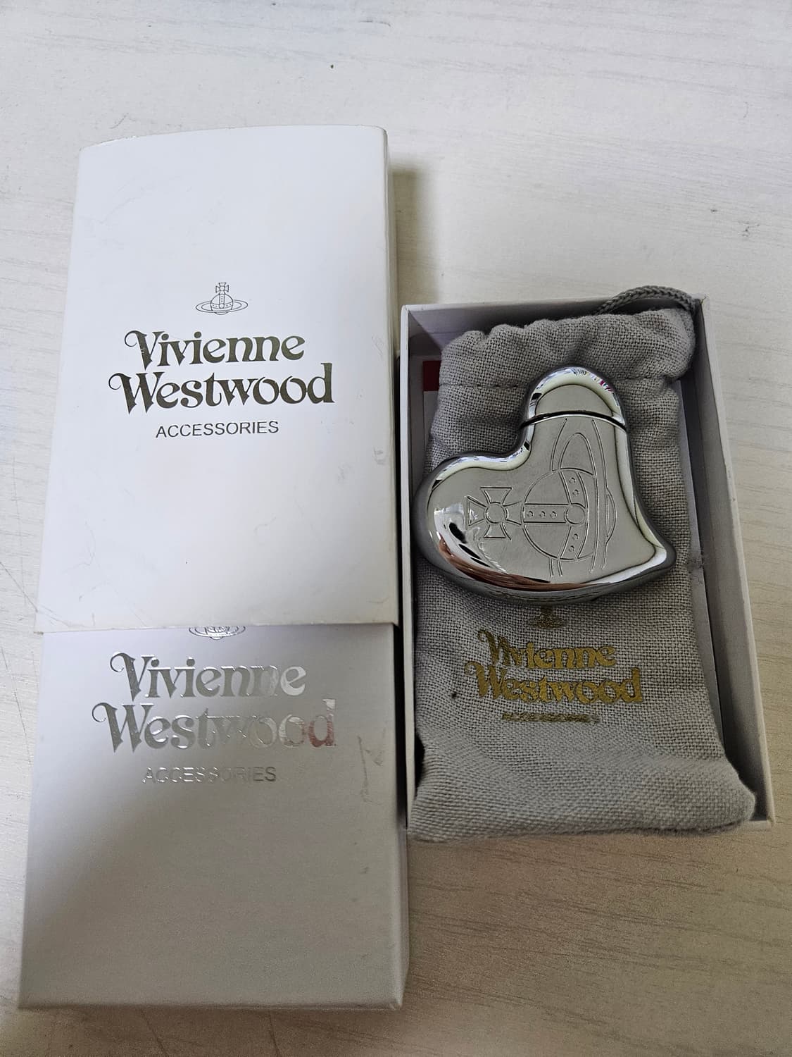 비비안 웨스트우드 하트라이터 실버 상품이미지1