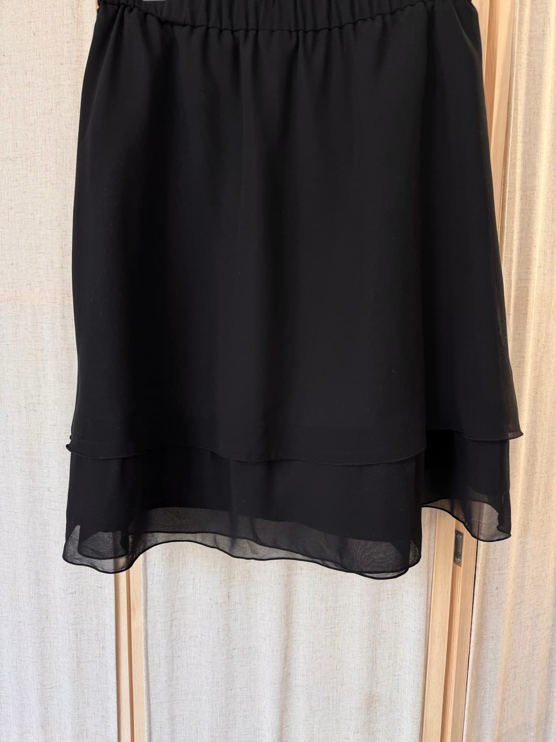 밴딩 매쉬 미디스커트 상품이미지4