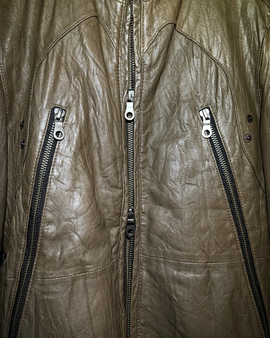 PPFM – Lamb Leather Stand-Collar Jacket  상품이미지4