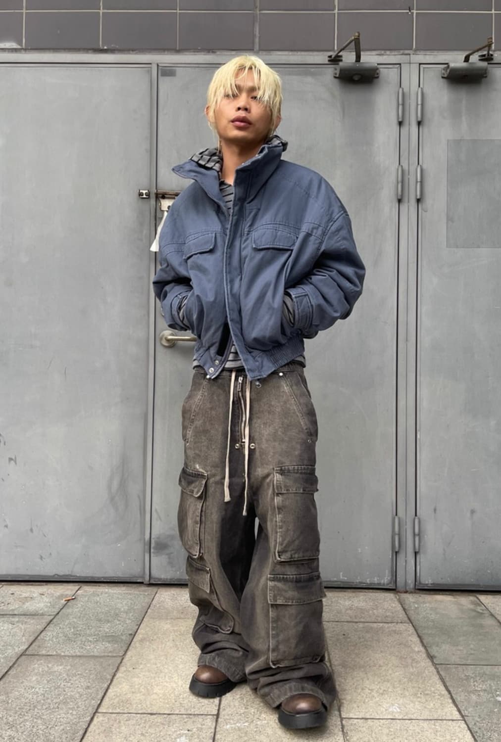 TREclub washed vintage stand collar jack 상품이미지2