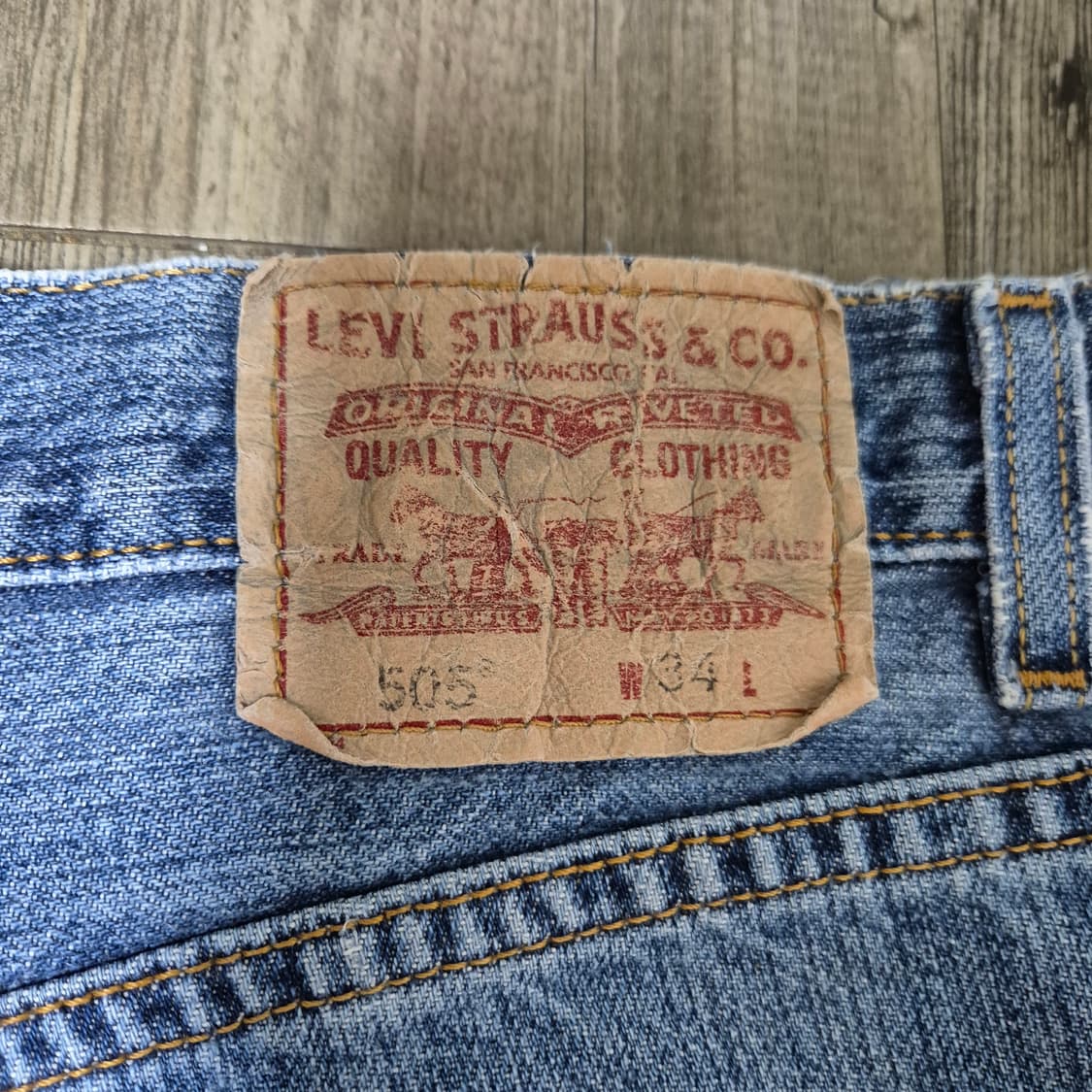 리바이스 505 데님 쇼츠 상품이미지3