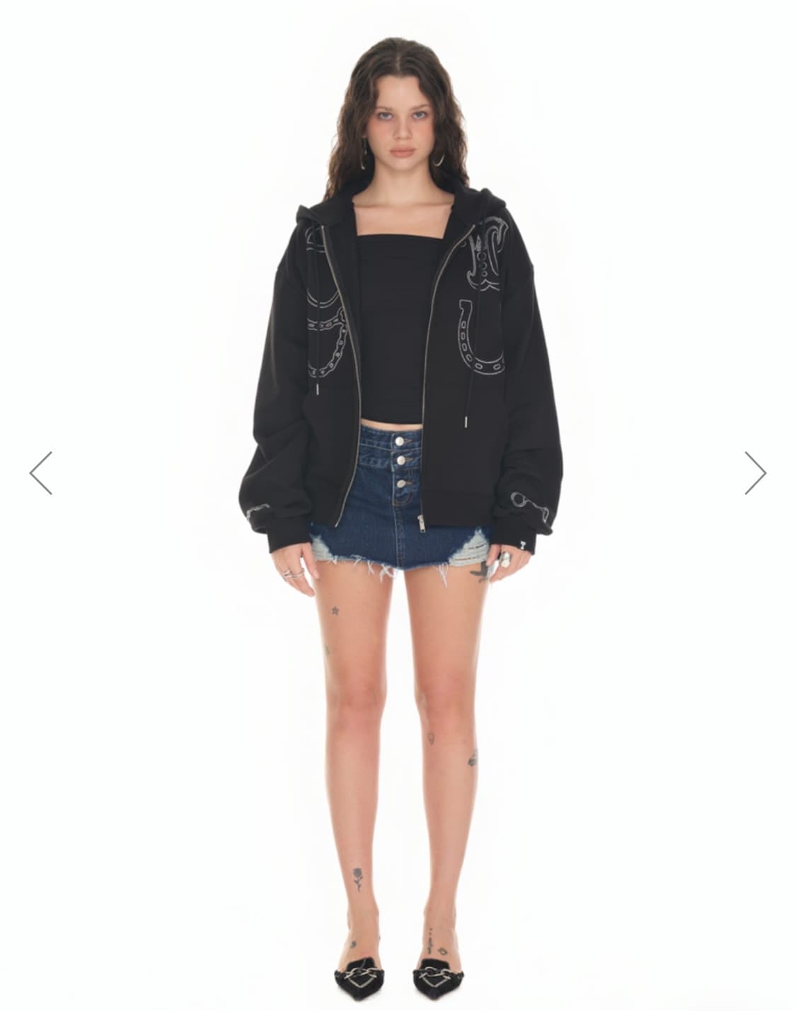 투머치택스 웨스턴 후드집업 상품이미지2