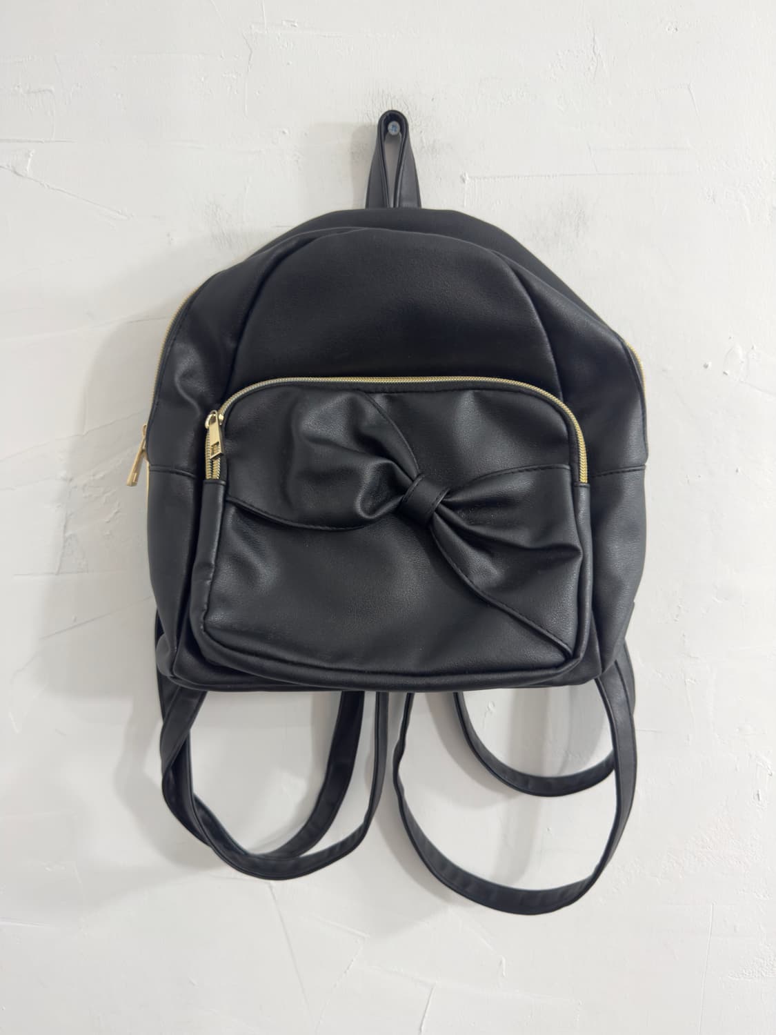 ribbon leather backpack 상품이미지1