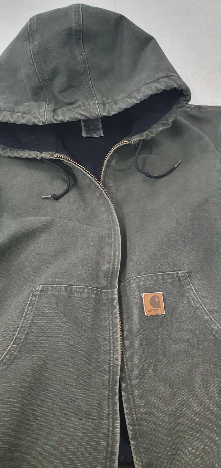 칼하트 j130 MOS 샌드스톤 액티브 후드 자켓 xxl 상품이미지8