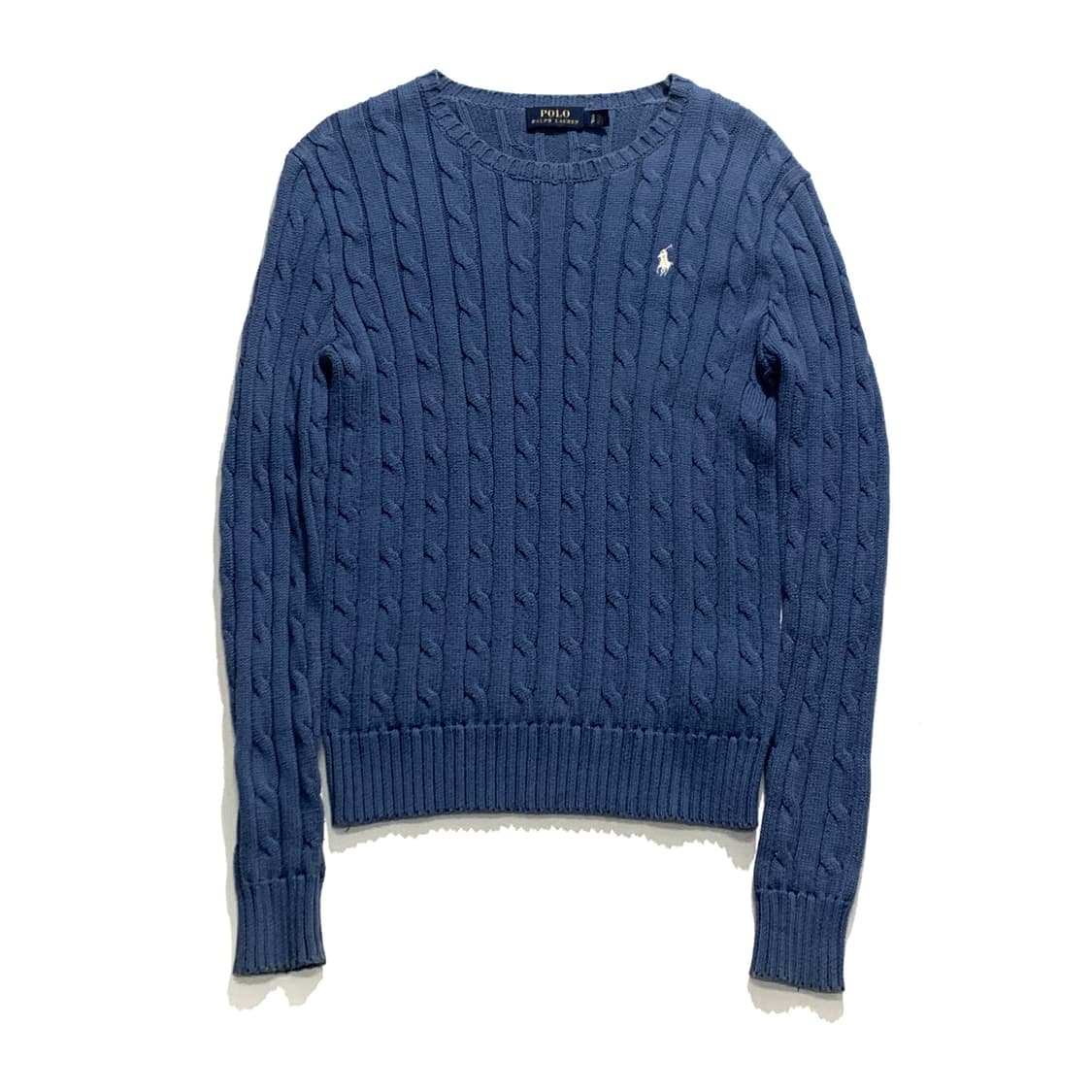 폴로 우먼스 케이블 라운드 니트 상품이미지1