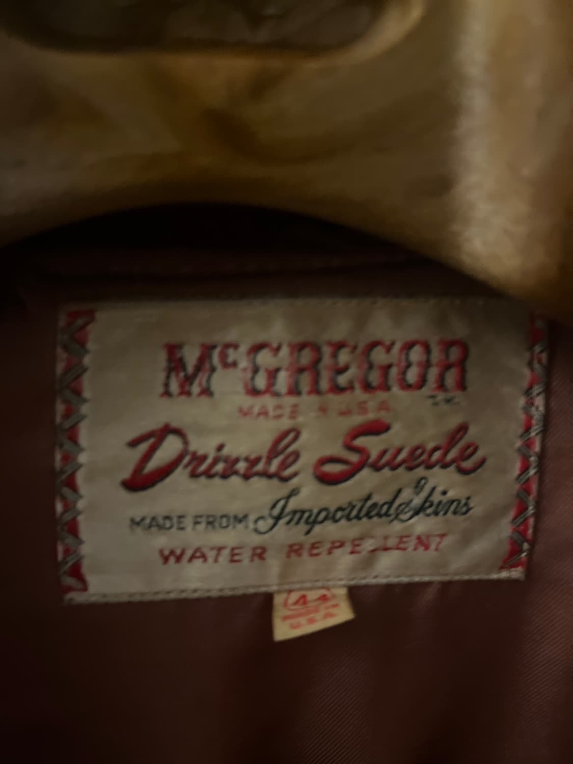 60s  mcgregor dreizzle 스웨이드 봄버 상품이미지5