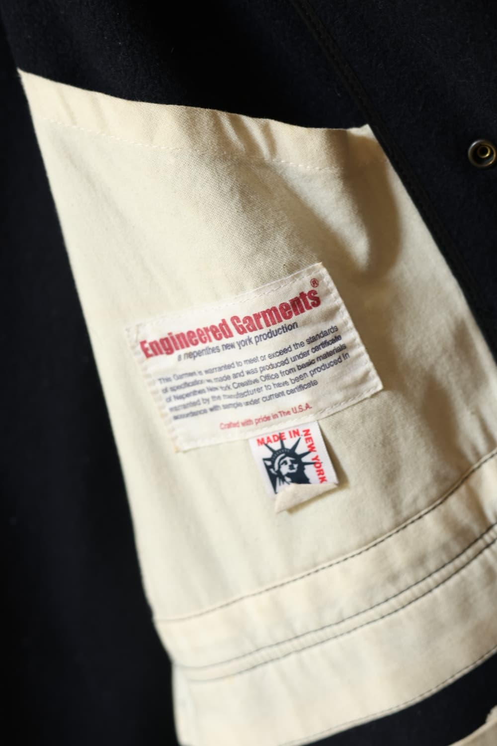 엔지니어드가먼츠 올드라벨 울 숏 더플 코트S

 상품이미지6