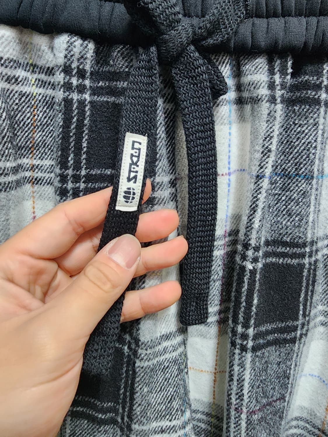 사쿤 플란넬 오레오배색 트레이닝 바지 상품이미지5