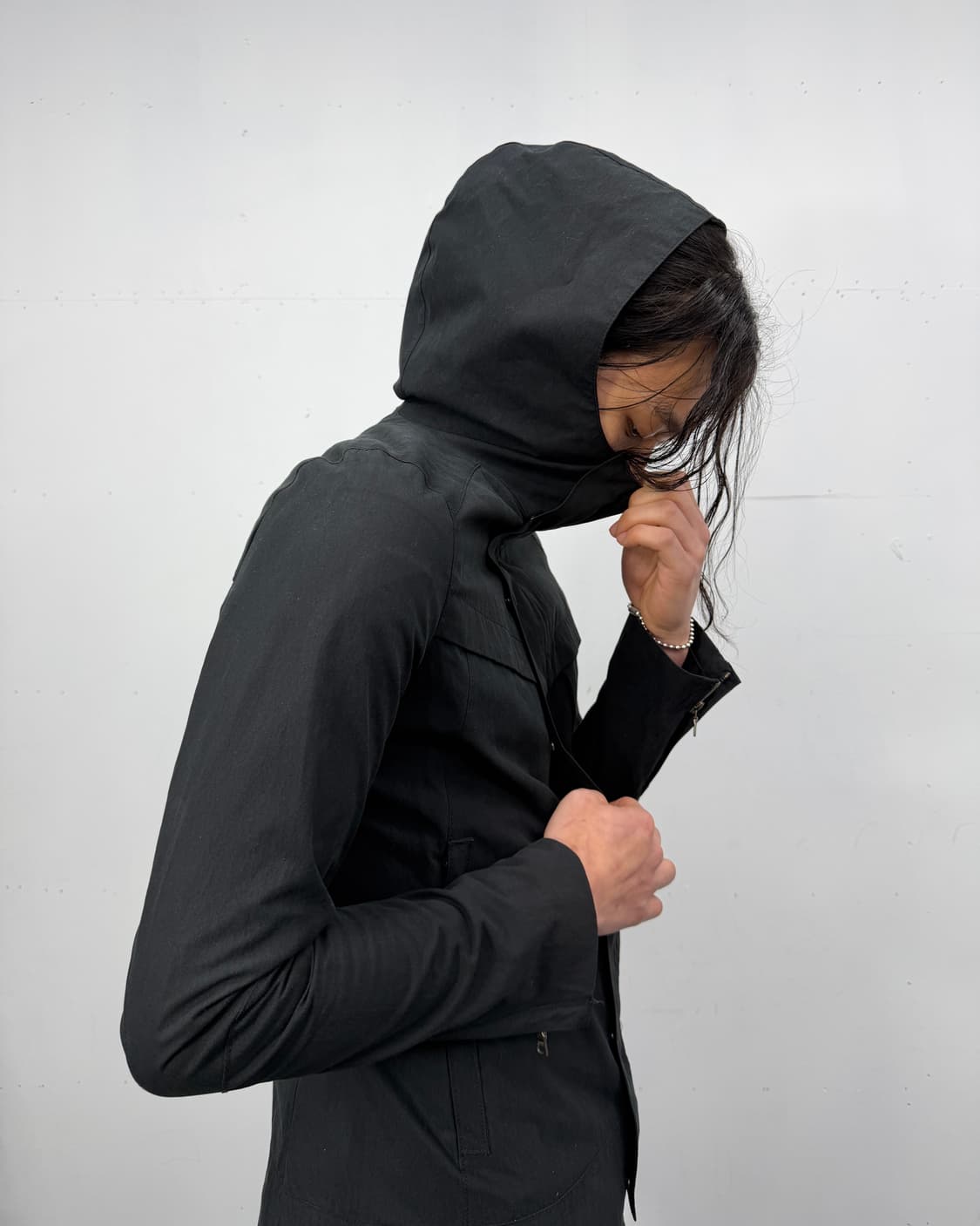 WJK high neck diagonal zip jacket 상품이미지1