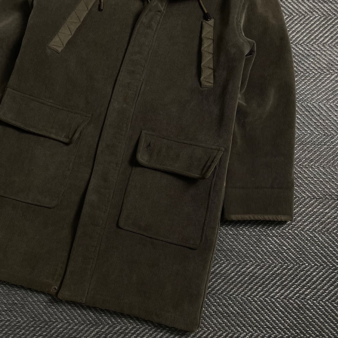 빈폴 스포츠 양털 라이닝 코듀로이 후드 코트o 4954 상품이미지2