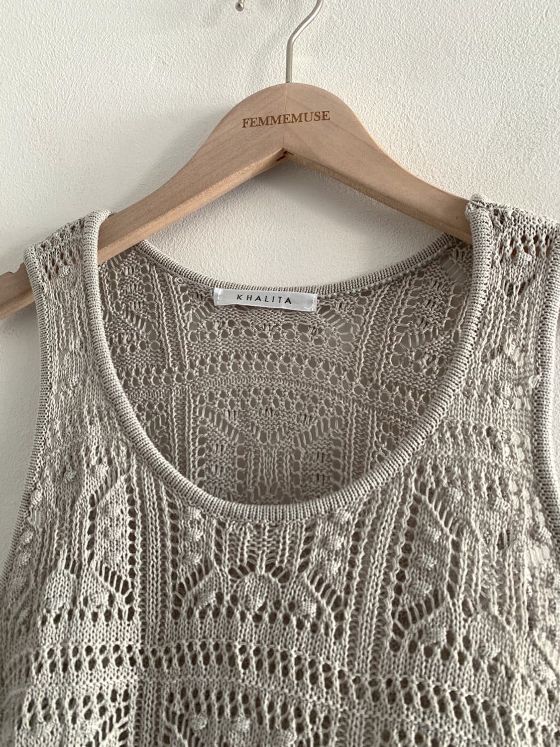 Mori Punching Frill Knit Top 상품이미지2
