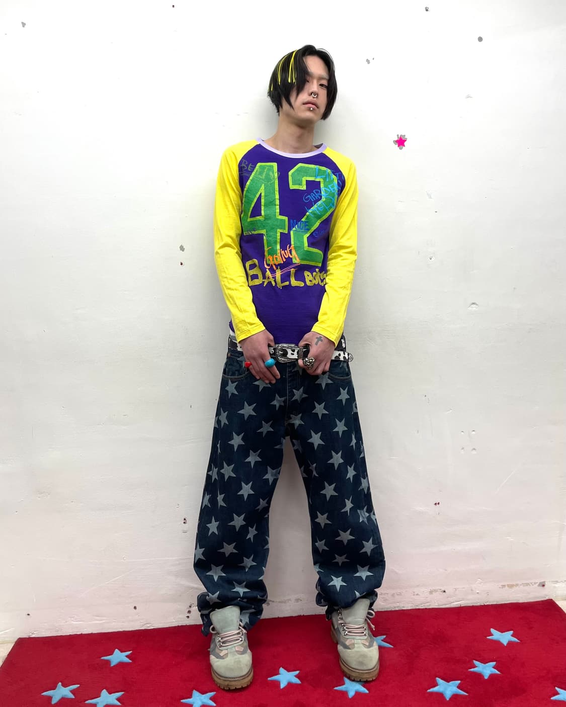 42 Ball Boy Retro Purple & Yellow Sleeve 상품이미지5