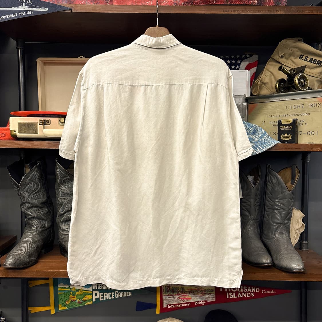 00s 쿠바베라 베이직 스티치라이닝 린넨 쿠바셔츠 N1269 상품이미지2