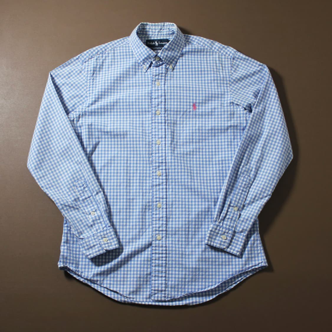 Polo 폴로 랄프로렌 블루 깅엄셔츠 상품이미지1