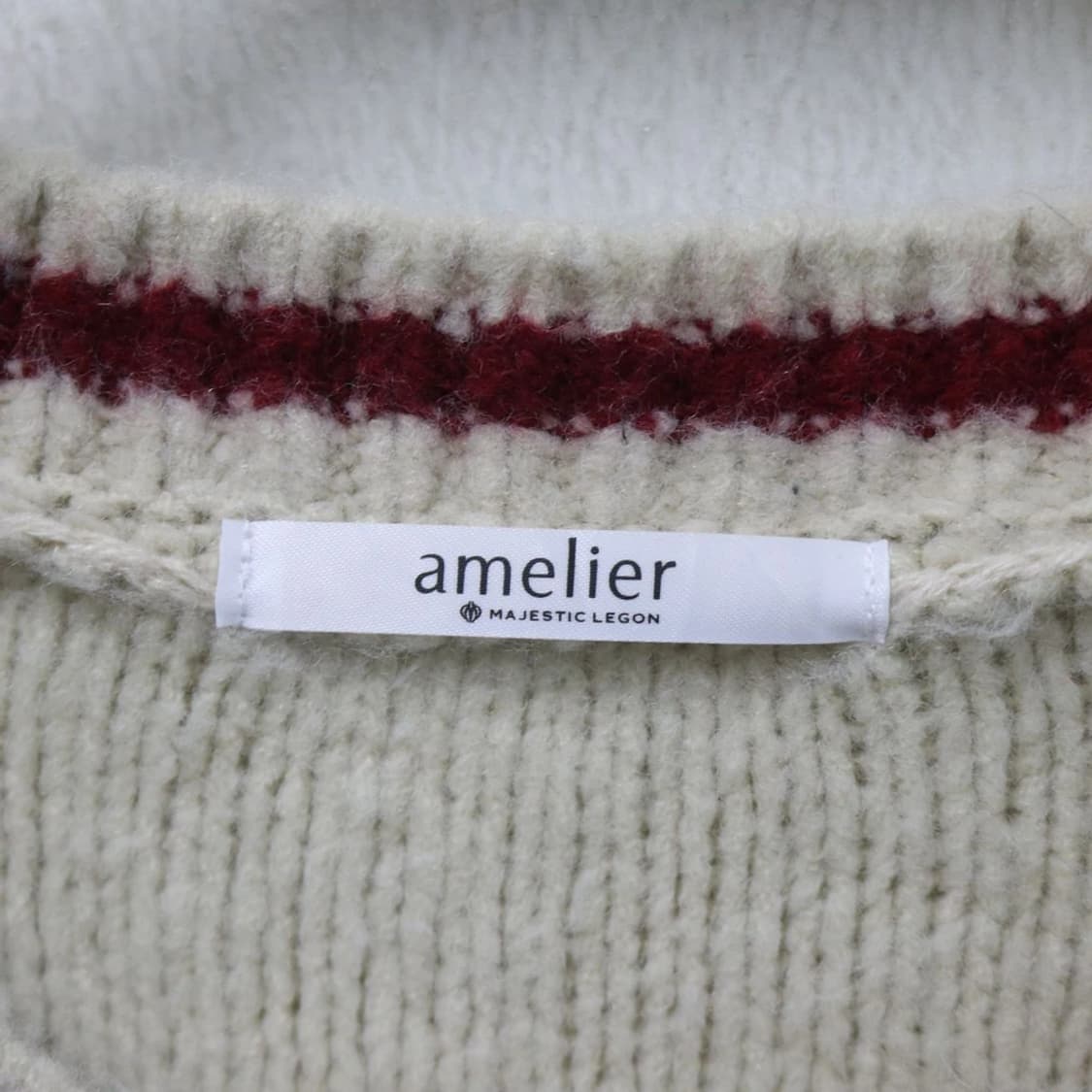 MAJESTIC LEGON 꽈배기 폼폼 니트 63709 상품이미지7