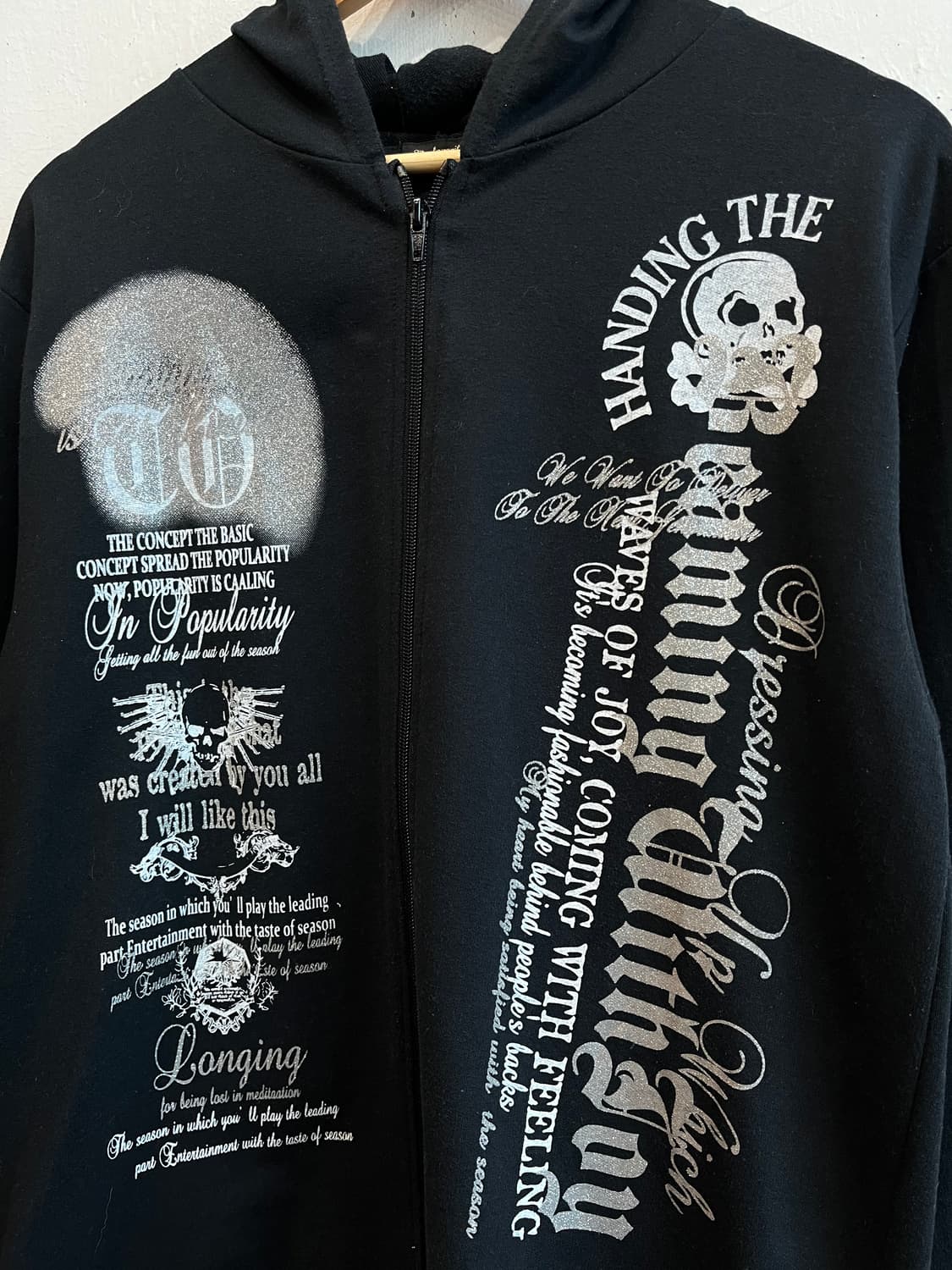 park street 락펑크 스컬 후드집업 상품이미지3