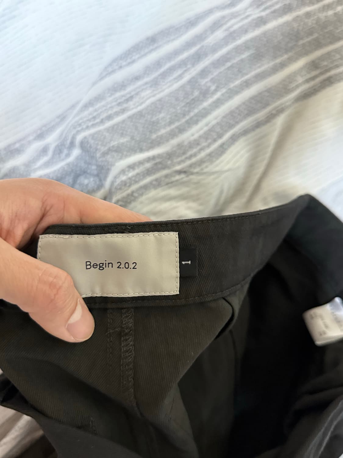 (1) 비긴202 나이코마 투턱 팬츠 블랙 상품이미지4