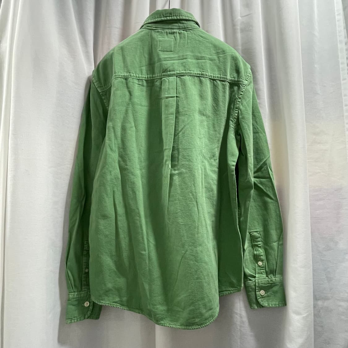 자라/ 데님 셔츠 워시드 그린/ S 상품이미지7