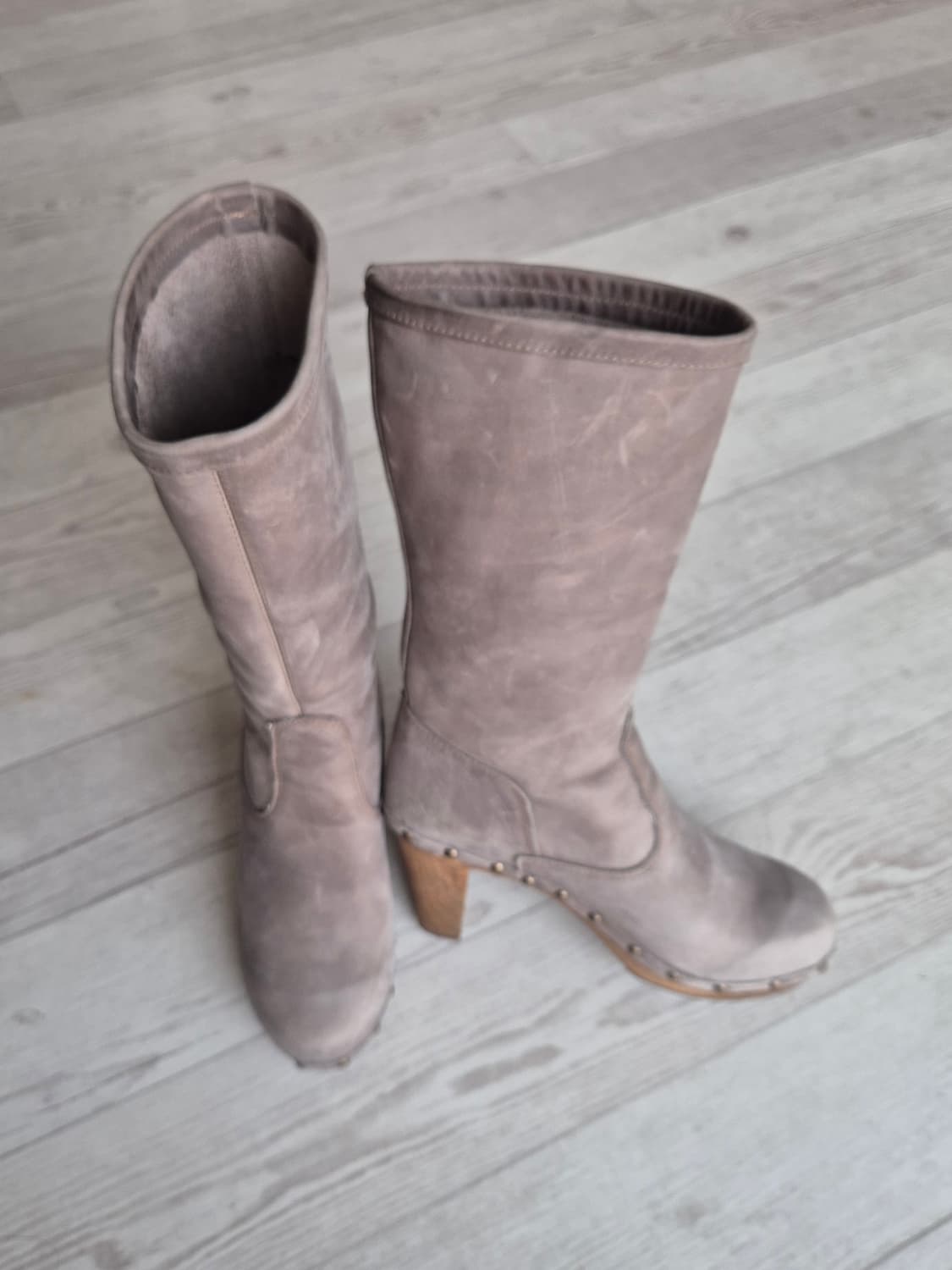 Santia 덴마크 우드클로그 가죽 롱부츠 상품이미지6