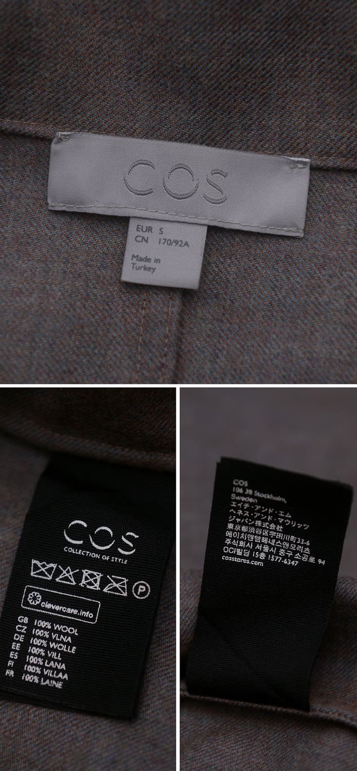 코스 (COS) 퓨어울 집업 포켓리스 소프트 자켓 (100-105) 상품이미지10