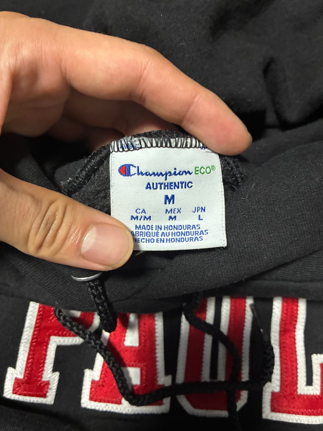 M) 챔피온 세인트 폴 대학 후드트 블랙 상품이미지2