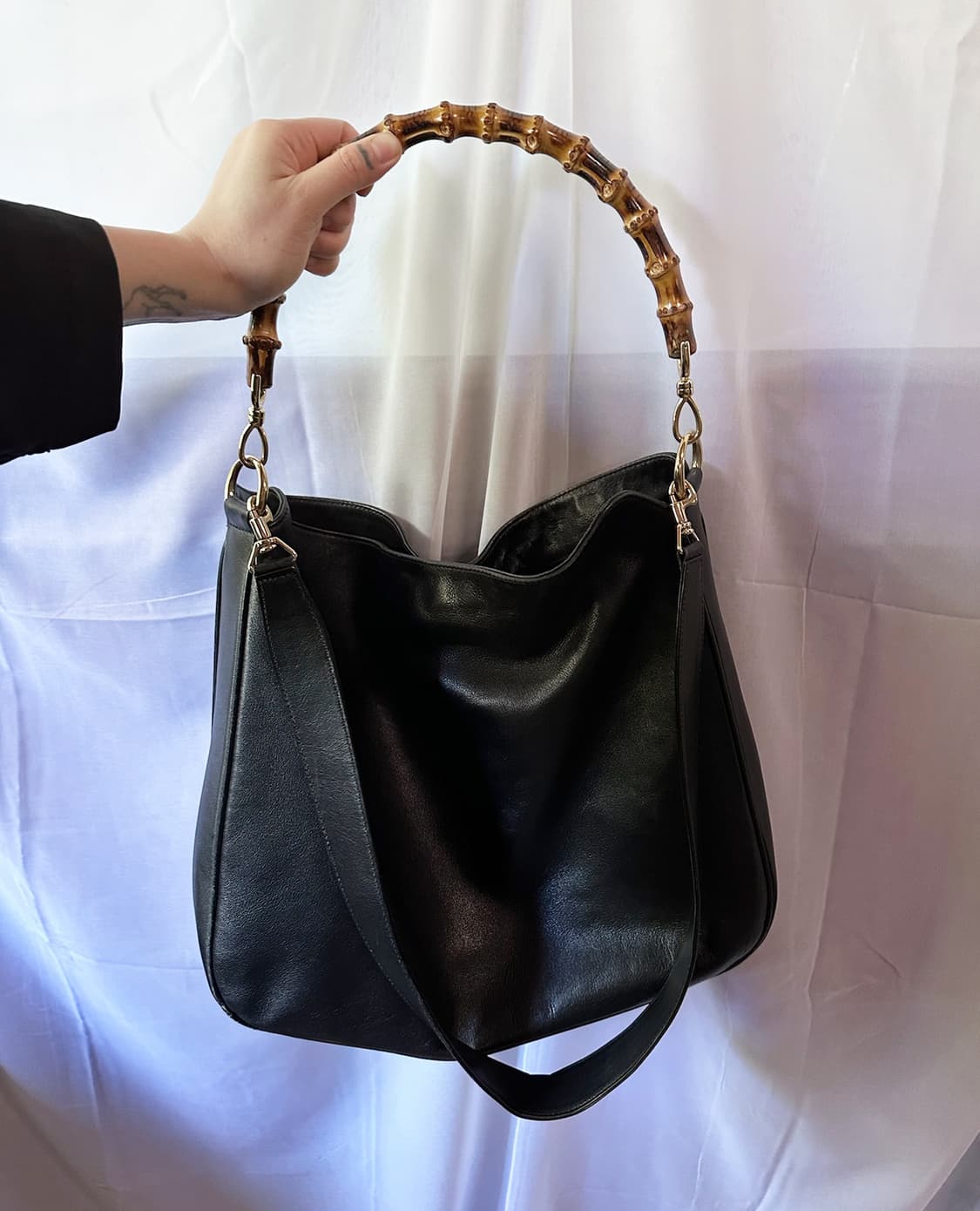 GUCCI leather bamboo bag 상품이미지5