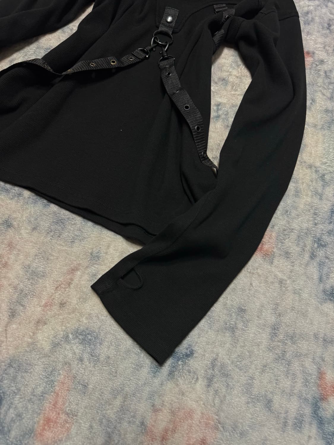 Chemical black 00s bondage gimmick ribbe 상품이미지6