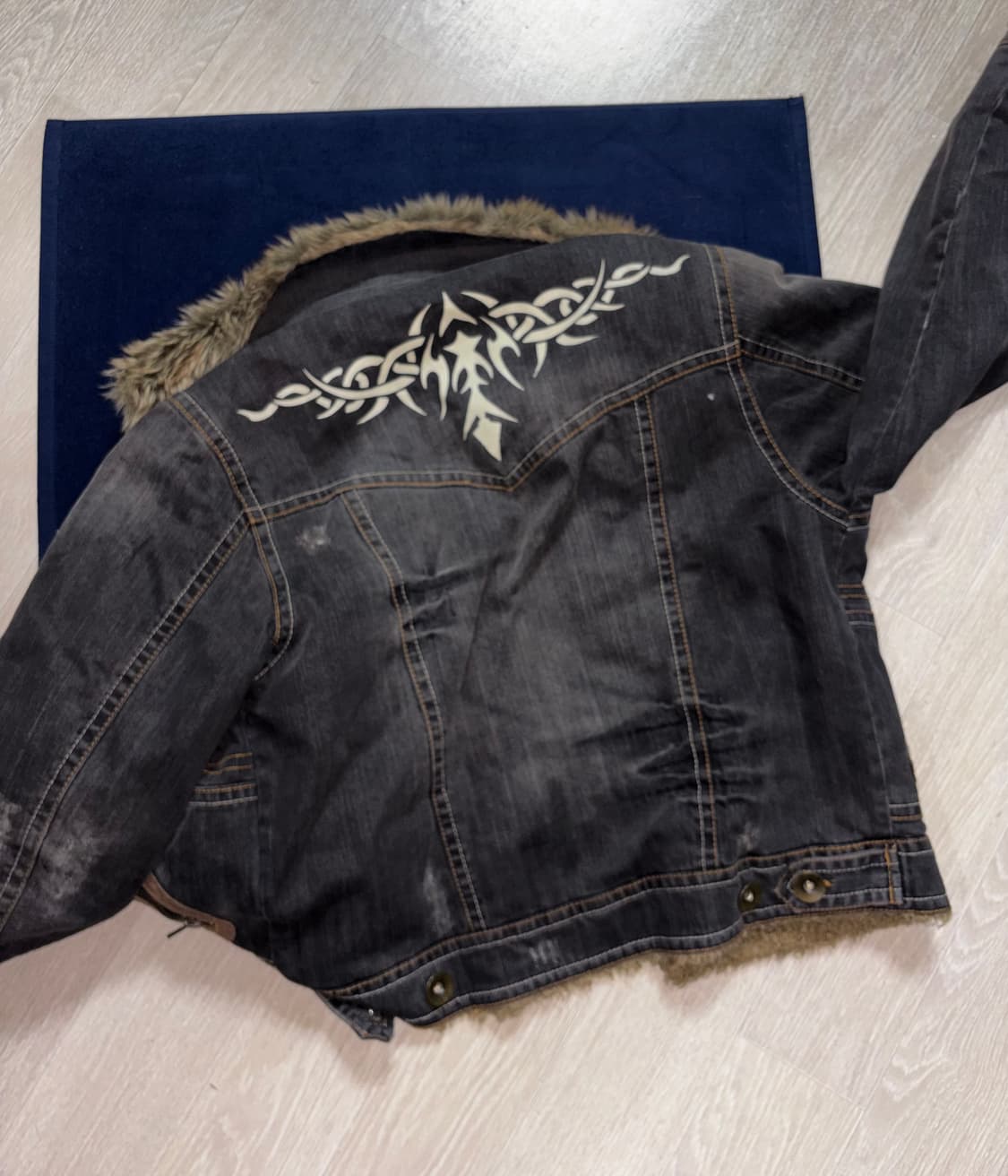 2000s 데님 퍼자켓 상품이미지1