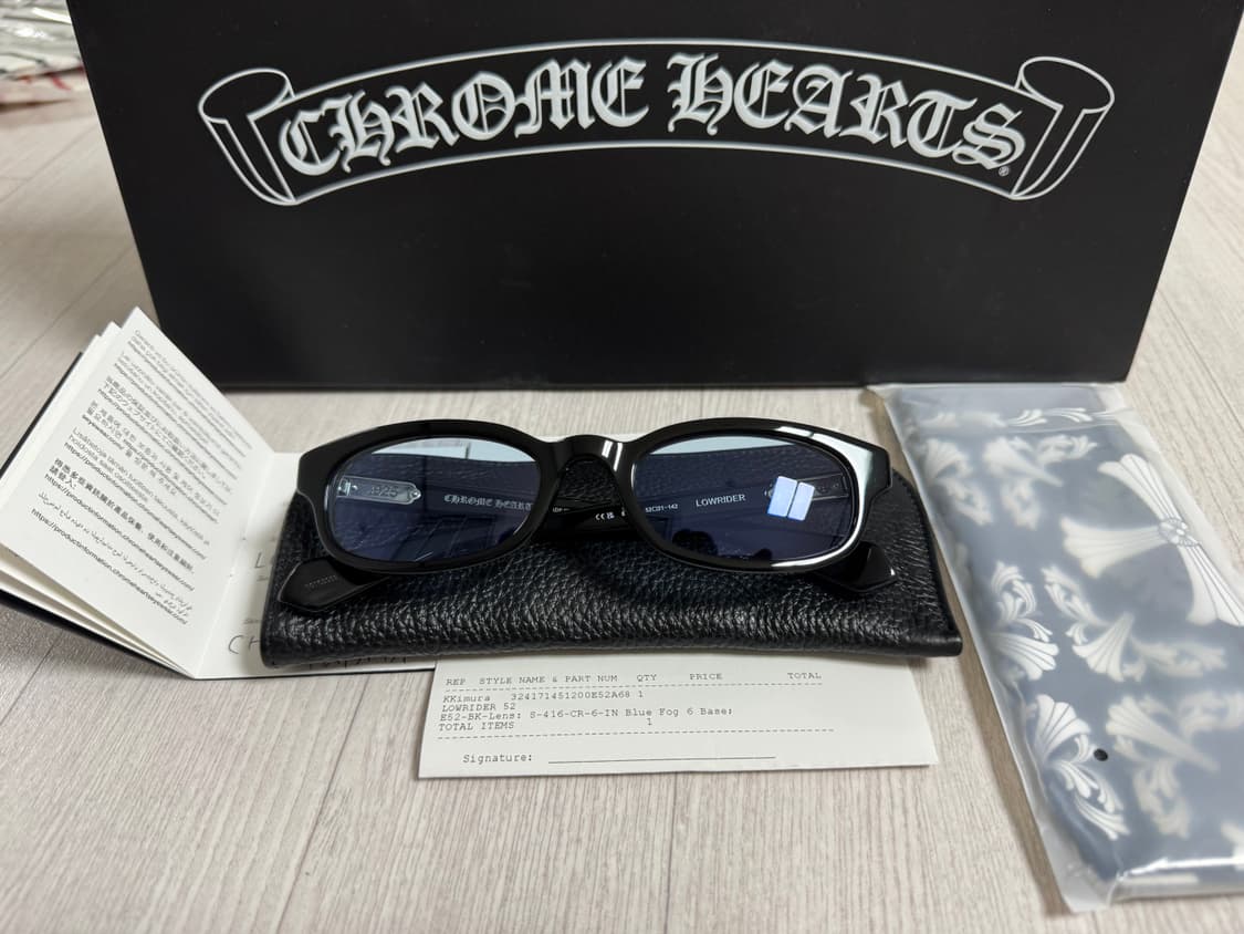 크롬하츠 로우라이더52 블랙 유광 선글라스 상품이미지1