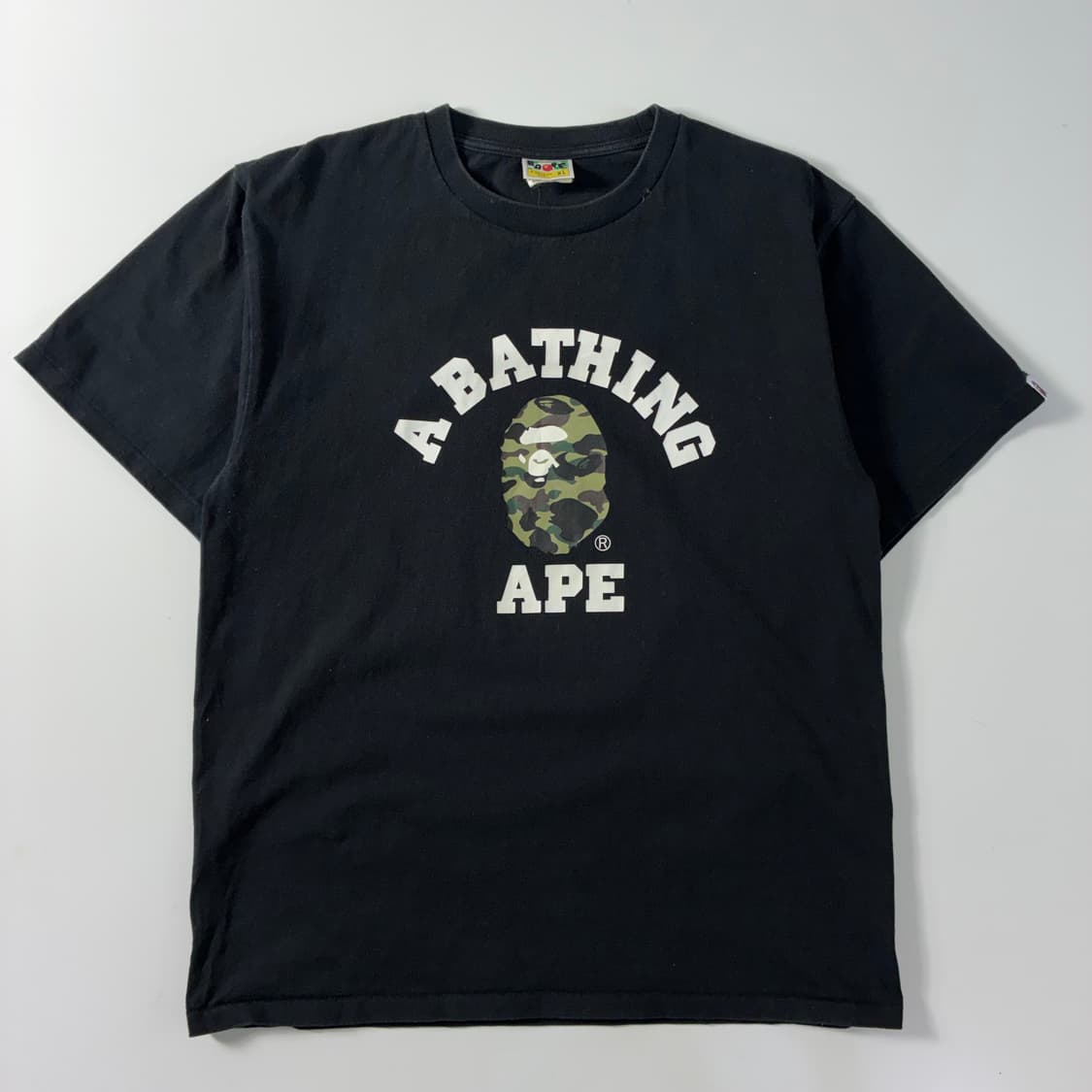 Bape  베이프 카모 컬리지 블랙 반팔티셔츠  상품이미지2