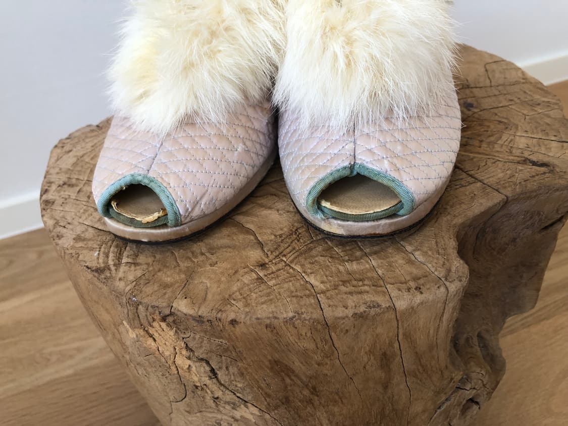 [직수입] 빈티지 1950s 퍼 룸슈즈 상품이미지7