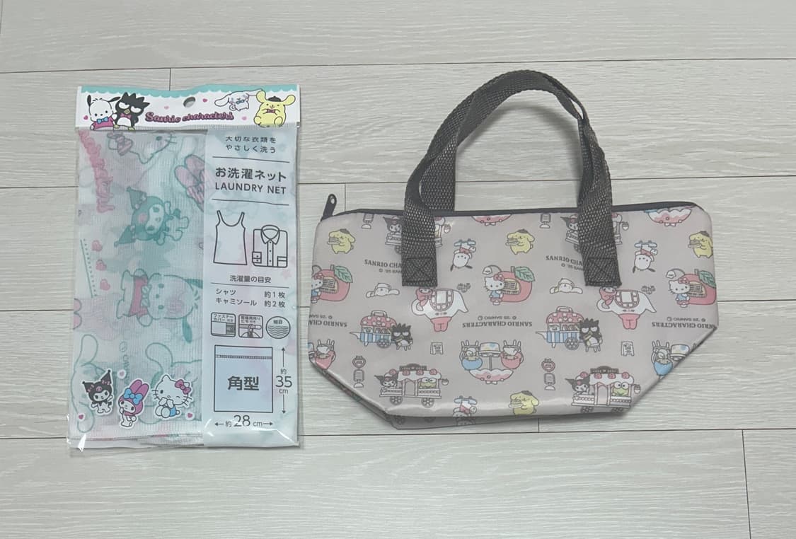 산리오 캐릭터 보냉백 / 세탁망 세트 상품이미지1