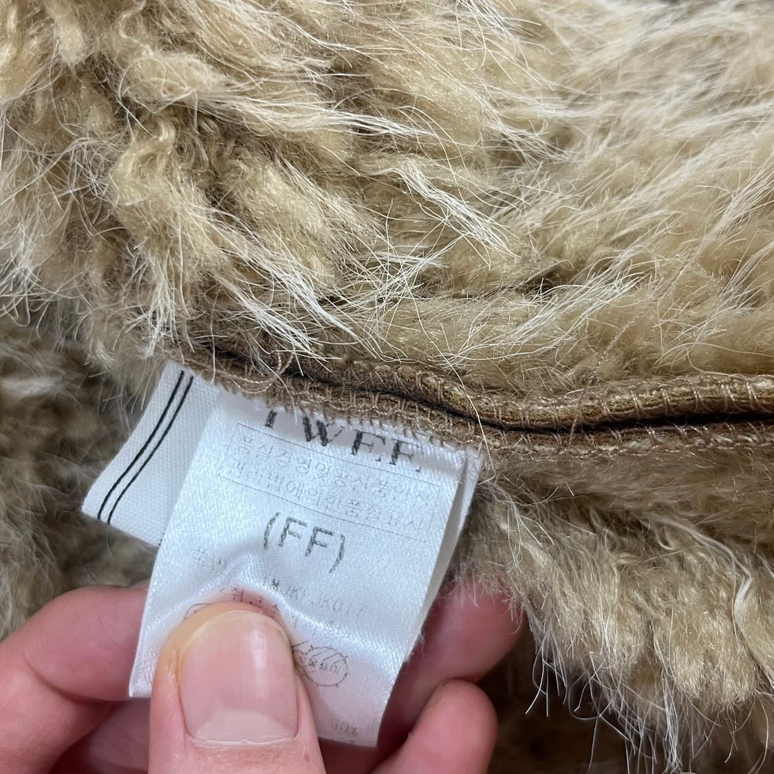 Twee 트워 오블린 스웨이드 무스탕 자켓 브라운 상품이미지9