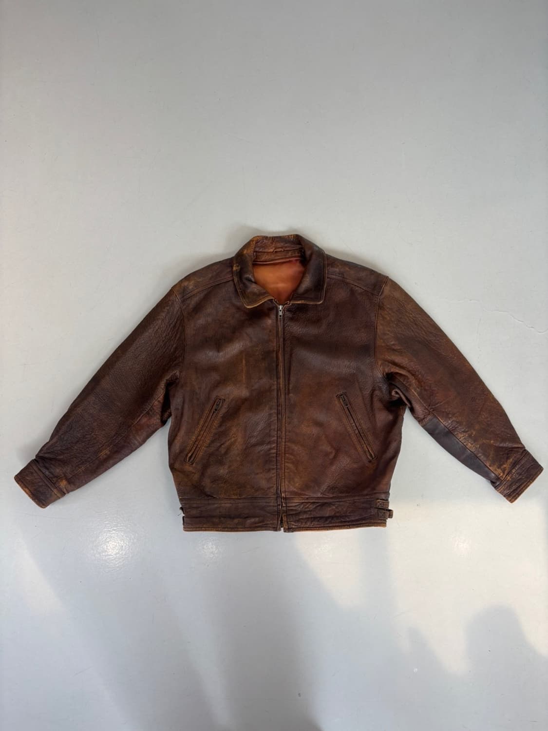 Vintage Lamb Leather Jacket 상품이미지2