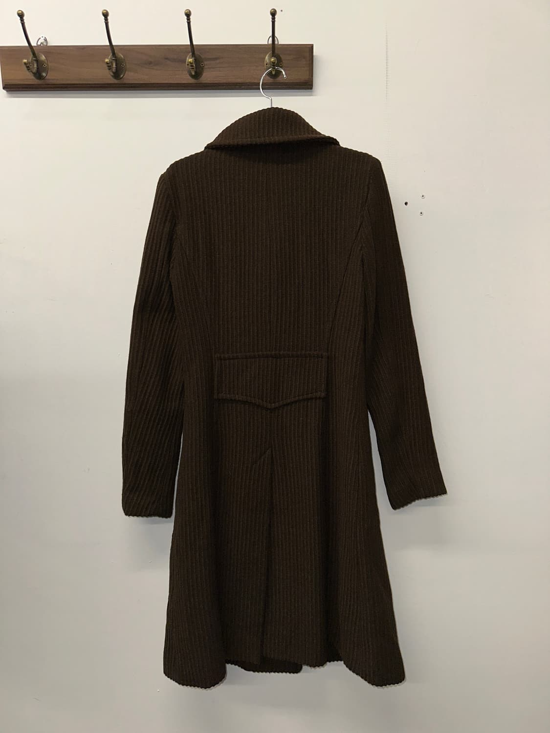 막스앤코 코듀로이 버튼 울 코트 38 상품이미지4