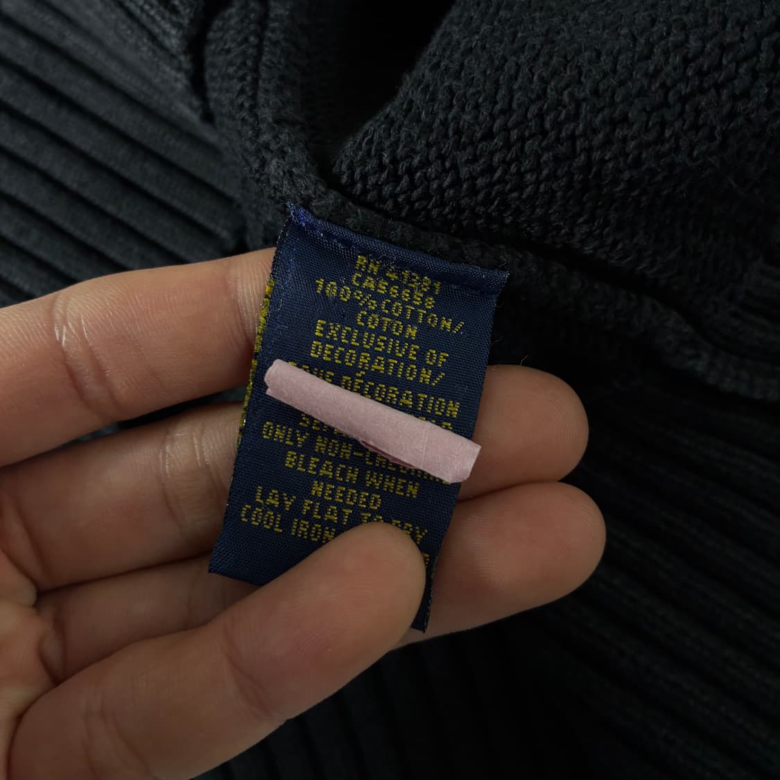 Polo 폴로 랄프로렌 블랙 3B 업버튼 집업 니트 상품이미지6