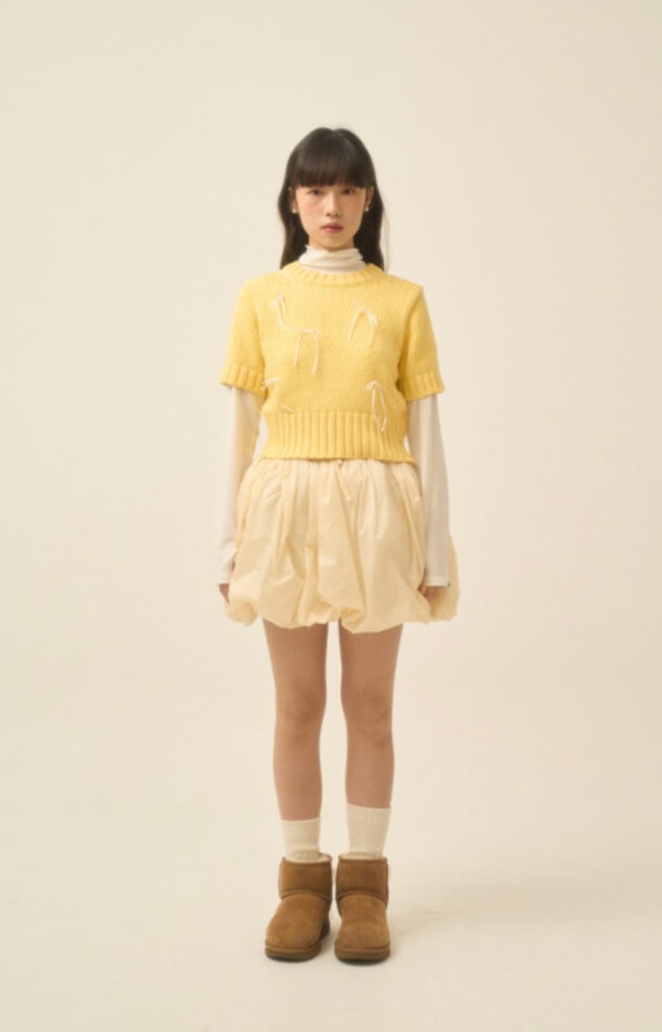 새상품 PUMPKIN VOLUME SKIRT-BEIGE 상품이미지10