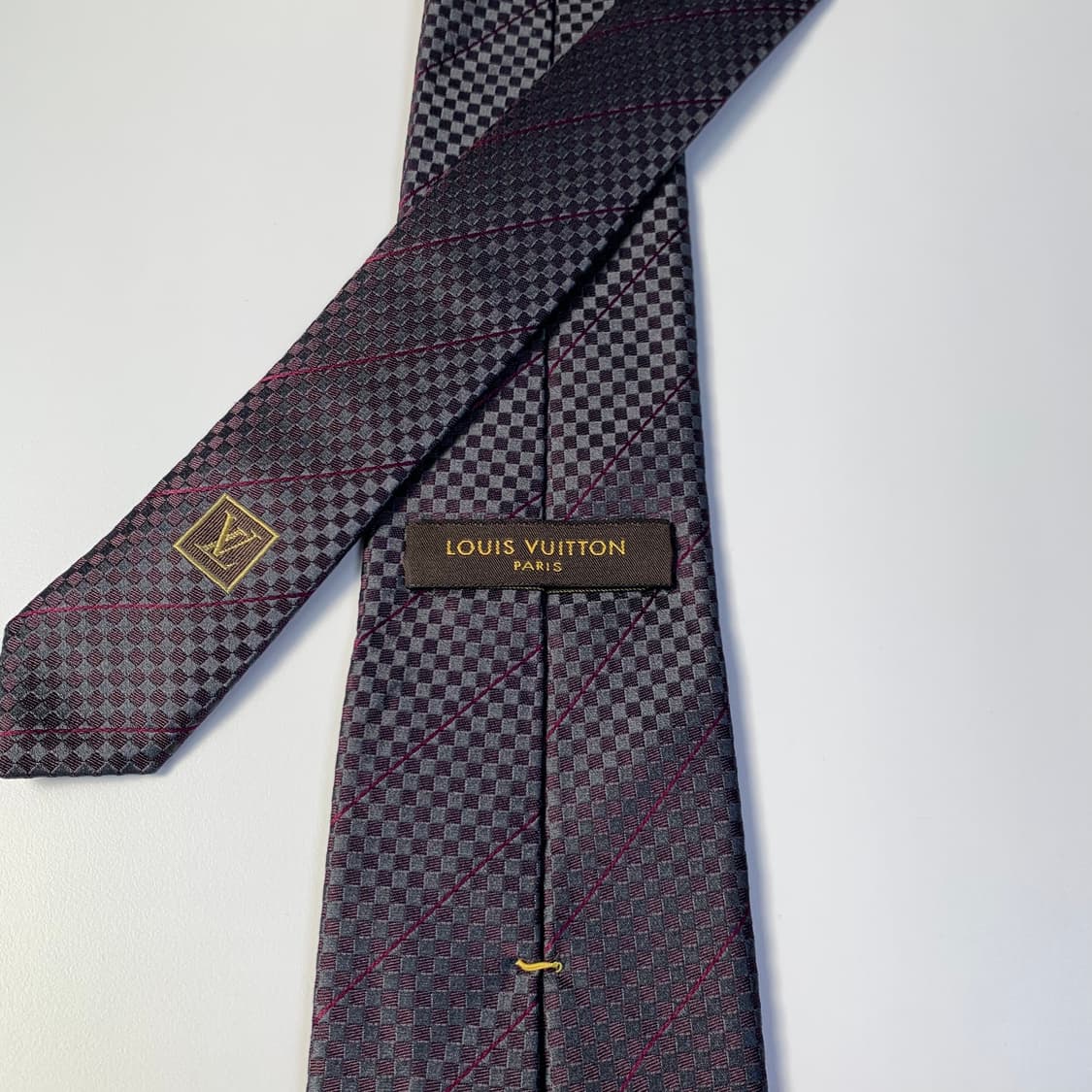 루이비통 스몰다메이 100실크 이태리 최상급 A+ 명품넥타이 9.2cm 상품이미지5